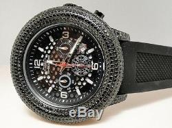 Mens Brand New 52Mm Bezel G-Master/Joe Rodeo Black Simulated Diamond Watch 15 Ct