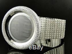 Mens Brand New 52Mm Bezel I Gucci Digital White Genuine Diamond Watch 7 Ct