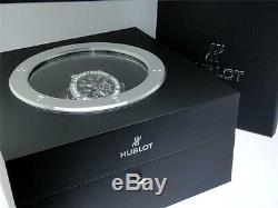 Mens brand new Hublot Big Bang 44mm Evolution Rubber Band diamond watch 10 Ct