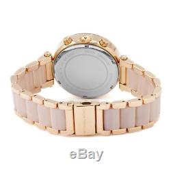 Michael Kors MK5896 Women's Parker Rose Gold Blush Crystal Set Watch
