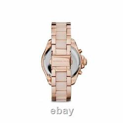 Michael Kors MK6096 Rose Gold Wren Chrono Women Wrist Watch Brand New