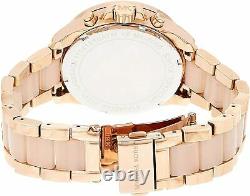 Michael Kors MK6096 Rose Gold Wren Chrono Women Wrist Watch Brand New