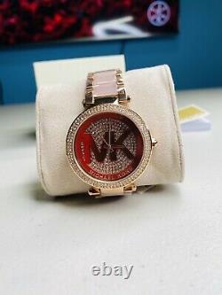 Michael Kors MK6176 Parker Crystal Rose Gold Stainless Steel Womens Watch