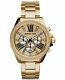 Michael Kors Wren Ladies Watch Mk6095 Crystal Dial Gold Tone Brand New