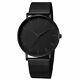 Minimalist Black on Black Fashion Ultra Thin Watch MVMT Style
