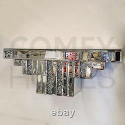 Mirrored Crushed Crystal Wall Shelf 54cm FREE DELIVERY AVAILABLE