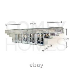 Mirrored Crushed Crystal Wall Shelf / Shelve 60cm FREE DELIVERY AVAILABLE