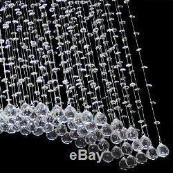 Modern Bridge Wave Crystal Glass Ceiling Fixtures Pendant Lamp Chandelier