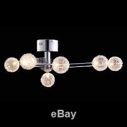 Modern Crystal Ceiling Light Chandelier Fixture Lighting Lamp with 6 Bulbs