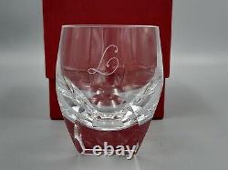 Moser Bar Double Old Fashioned DOF Tumbler 7.3 oz 4'' Clear Brand New Monogram L