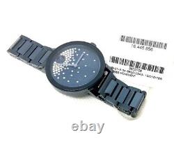Movado Bold Evolution Crystal Accent 3600706 Blue Steel Ladies Swiss 34mm Watch