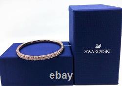 NEW Authentic SWAROVSKI Sparkle Crystal Pave Hinged Stone Bangle Bracelet