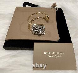 NEW Burberry Cuff Crystal Bracelet SZ Large Retail $650