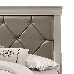 NEW Champagne Gold 5PC Queen King Twin Full Modern Glam Bedroom Set Bed/D/M/N/C