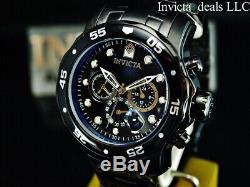 NEW Invicta Men's 48mm Pro Diver SCUBA Chronograph COMBAT Triple Black SS Watch