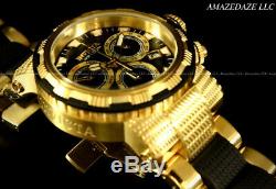 NEW Invicta Mens 18K Gold Plated Stainless Steel Swiss Chronograph Capsule Watch