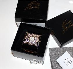 NEW KENNETH JAY LANE Womens Ladies WATCH BRACELET Swarovski Crystal With Box