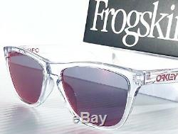 NEW Oakley Frogskins Clear Crystal w TORCH Iridium Sunglass oo9013