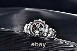 NEW PAGANI DESIGN PD-1676 Quartz Watch 100M Fashion Ceramic Bezel Chronograph