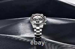 NEW PAGANI DESIGN PD-1676 Quartz Watch 100M Fashion Ceramic Bezel Chronograph