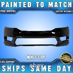 NEW Painted NH731P Crystal Black Front Bumper Cover for 2013-2015 Honda Accord
