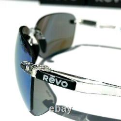 NEW REVO DESCEND CLEAR Crystal POLARIZED Blue Water XL Lens Sunglass 1070 09 BL
