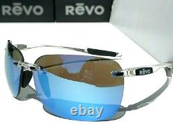 NEW REVO DESCEND CLEAR Crystal POLARIZED Blue Water XL Lens Sunglass 1070 09 BL