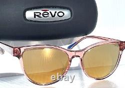 NEW Revo DAPHNE Petite Crystal Mauve POLARIZED Gold Lens Sunglass 1198ECO 10 CH