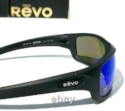 NEW Revo JASPER Black Matte POLARIZED Blue Crystal Glass Sunglasses 1111 01 H2O