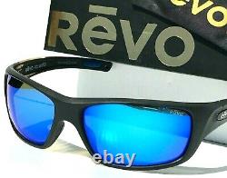 NEW Revo JASPER Black Matte POLARIZED Blue Crystal Glass Sunglasses 1111 01 H2O