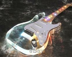 NEW Style Starshine Strat Acrylic LED Light Electric Guitar Crystal guitar