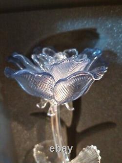 NEW Waterford Crystal FLEUROLOGY (2021) Blue Rose 14 1/2 New in Box