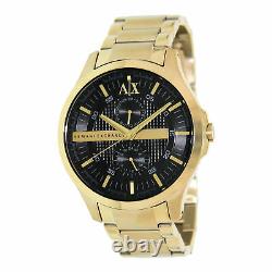 NIB Armani Exchange Multifunction Gold-Tone Stainless Steel Watch AX2122