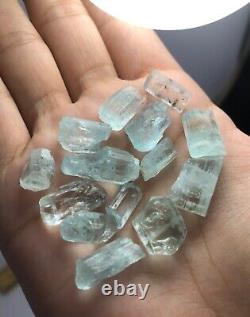 Natural Aquamarine Rough Crystals lot from Skardu Pakistan 130ct
