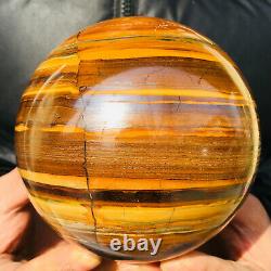 Natural tiger's eye ball quartz crystals sphere gem reiki healing 2234g