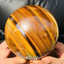 Natural tiger's eye ball quartz crystals sphere gem reiki healing 2234g