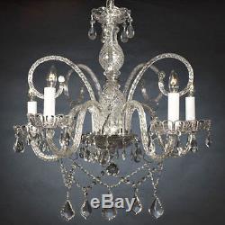 New! AUTHENTIC ALL CRYSTAL CHANDELIER CHANDELIERS