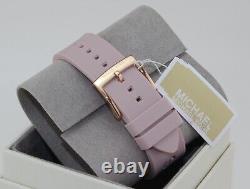 New Authentic Michael Kors Runway Janelle Rose Gold Pink Mk Women's Mk7139 Watch