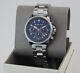 New Authentic Michael Kors Theroux Silver Blue Chronograph Men's Mk8641 Watch