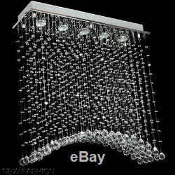 New Bridge Wave Crystal Lighting Ceiling Light Pendant Lamp Chandelier