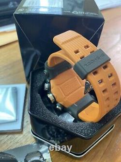 New Casio G-Shock Mudmaster Carbon Core Guard Orange Strap Mens Watch GGB100-1A9