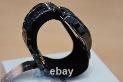 New Emporio Armani Men's Watch Ar1410 Black/rose Gold Ceramica Chronograph