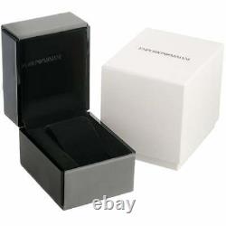 New Genuine Emporio Armani Ar1451 Black Dial Ceramic Mens Watch Rrp £499 Uk