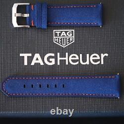 New Genuine TAG HEUER Formula 1 GULF 21mm Blue Calfskin FC8243 Watch Strap