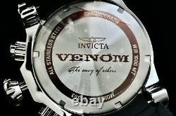 New Invicta Men 52MM SEA DRAGON Venom White MOTHER OF PEARL Dial Chrono SS Watch