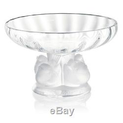 New Lalique Crystal Nogent Bowl #1105100 Brand Nib French Bird Nice $300 Off F/s
