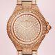 New MICHAEL KORS Camille Crystal Rose Dial Rose Gold-tone Ladies Watch MK5862