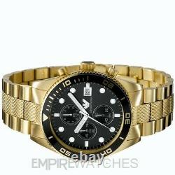 New Mens Emporio Armani Gold Pvd Chronograph Watch Ar5857 Rrp £399.00