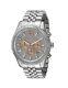 New Michael Kors Lexington Silver Rose Gold Pave Chronograph MK8515 Men's Watch