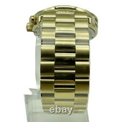 New Michael Kors MK8077 Men's Runway Oversized Gold Chrono Watch 45mm Unisex
